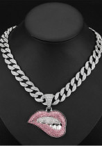 Women Sexy Diamond Pendant Hip Hop Necklace Women Sexy Diamond Pendant Hip Hop Necklace