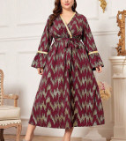 Plus Size Women Spring/Autumn Casual Dress