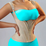 Women hot zipper double-layer steel bone shaping top shaping vest