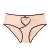 Women's Plus Size Low-Rise Ribbed Cutout Colorblock Butt-Lift Panty