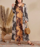 Plus Size Women Spring/Autumn Elegant Patchwork Dress