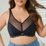 Women's Plus Size Adjustable Thin Bra