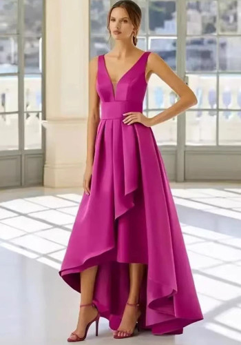 Winter Women's Sexy V-Neck Formal Party Gown