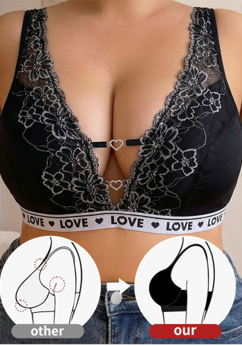 Women's Plus Size Lace Breathable Comfort Bra