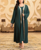 Plus Size Women Spring/Autumn Elegant Patchwork Dress