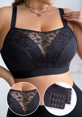 Women's Plus Size Lace Breathable Push-Up Bra