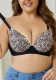 Women's Plus Size Leopard Print Bra