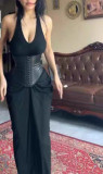 Women Dance Fitness Fitted Latex Waist Belt Waist trainer belt