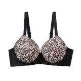 Women's Plus Size Leopard Print Bra