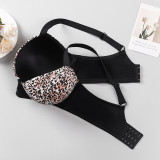 Women's Plus Size Leopard Print Bra