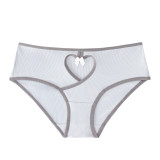 Women's Plus Size Low-Rise Ribbed Cutout Colorblock Butt-Lift Panty