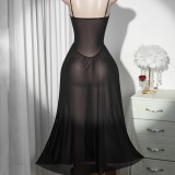 Women Sexy Lace Home Slip Nightgown