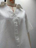 African Women V-Neck Solid Shirt and Pant Two-Piece Set