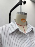 Women Casual Striped Short-Sleeved Shirt and Pants Two-Piece Set