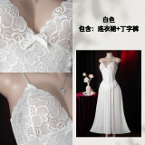 Women Sexy Lace Home Slip Nightgown