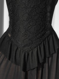 Women Sexy Lace Home Slip Nightgown
