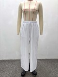 Women Casual Striped Short-Sleeved Shirt and Pants Two-Piece Set