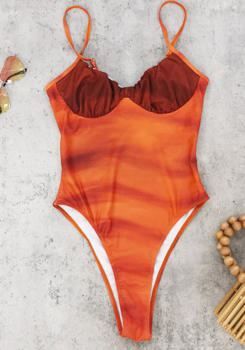 Women's Sexy Triangle One-Piece Halter Swimsuit