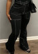 Women's American Street Multi-Pocket Micro-Flared Slim-Fit Denim Pants