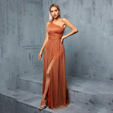 Women's One-Shoulder Formal Evening Gown