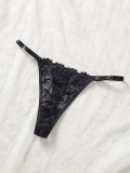 Women's Leopard Print Lace-Trim V-Neck Slit Sexy Lingerie Dress Set
