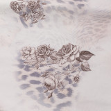 Winter Women's Sexy Printed U-Neck Tie-Up Long Sleeve Slit Bodycon Dress