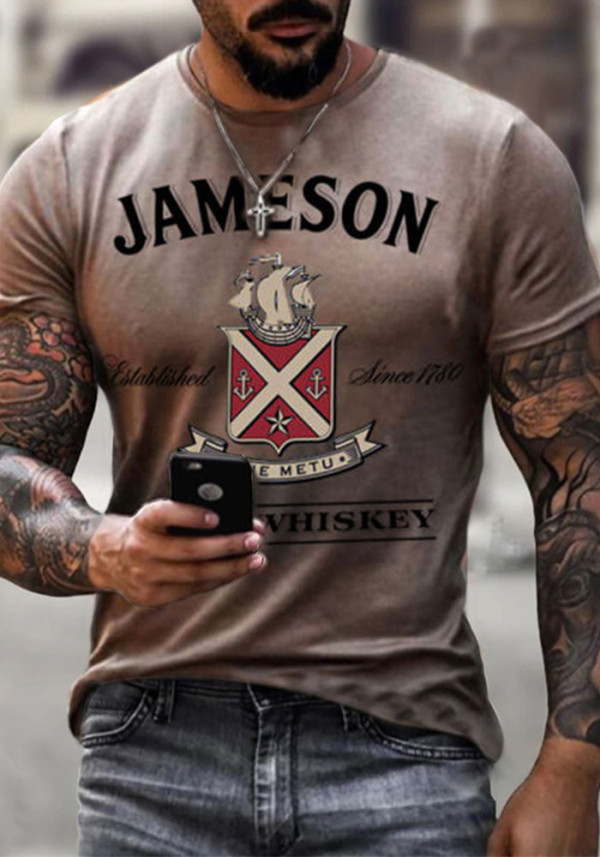 Summer Men’s Printed Short Sleeve T-Shirt