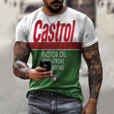 Summer Men’s Retro Casual Printed Short Sleeve T-Shirt