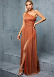 Women's One-Shoulder Formal Evening Gown