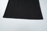Winter Women's Solid Color Patchwork Lace Halter Neck Low-Back Bodycon Dress