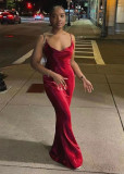 Women Backless Strap Dress