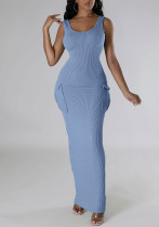 Women Lace Striped Casual Dress