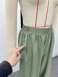 Women French Embroidered Shirt and Trousers Two-Piece Set