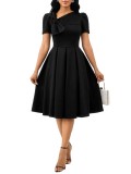 Women Sexy Solid Dress