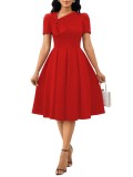 Women Sexy Solid Dress