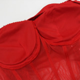 Women Round Neck Sequin Long-sleeved Bodycon Dress