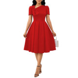 Women Sexy Solid Dress