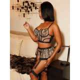 Women Sexy Printed Bra and Panties Lingerie