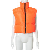 Autumn/Winter Women's Cotton Puffer Short Vest