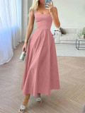 Women Strappy Evening Birthday Party Elegant Maxi Dress（Processing time need 3-6 days）