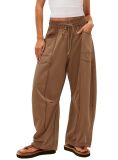 Summer Women's Casual Drawstring Waist Loose Wide-Leg Sweatpants