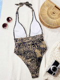 Women's Swimwear Tiger Print Sexy Bikini