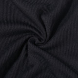 Spring Women's Sexy Open Waist One-Sleeve Rhinestone Chain Fringe T-Shirt