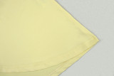 Women Solid Pleated Skirt Slash Shoulder Sleeveless Off-Shoulder Dress