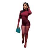 Women Autumn/Winter Long-Sleeved Top and Pant Two-Piece Set