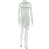 Women Solid Sexy Off-Shoulder Long-Sleeve Dress