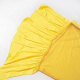 Summer Women's Sexy Mesh See-Through Cutout Patchwork Top & Skirt Set