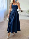 Women Strappy Evening Birthday Party Elegant Maxi Dress（Processing time need 3-6 days）