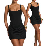 Women Strapless Mini Dress
