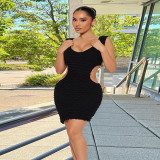 Autumn Women's Sexy Slim Fit Cutout Bodycon Dress